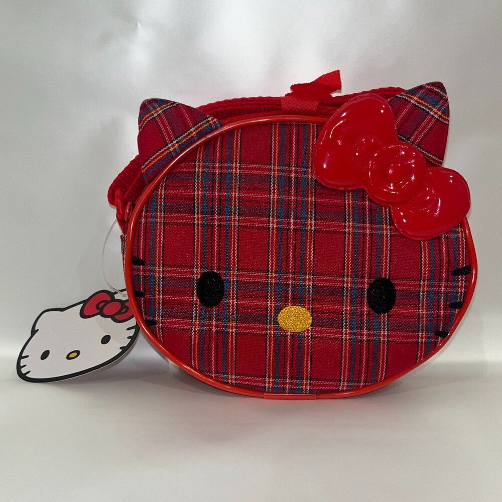 NWT Hello Kitty Purse Sanrio plaid / tartan